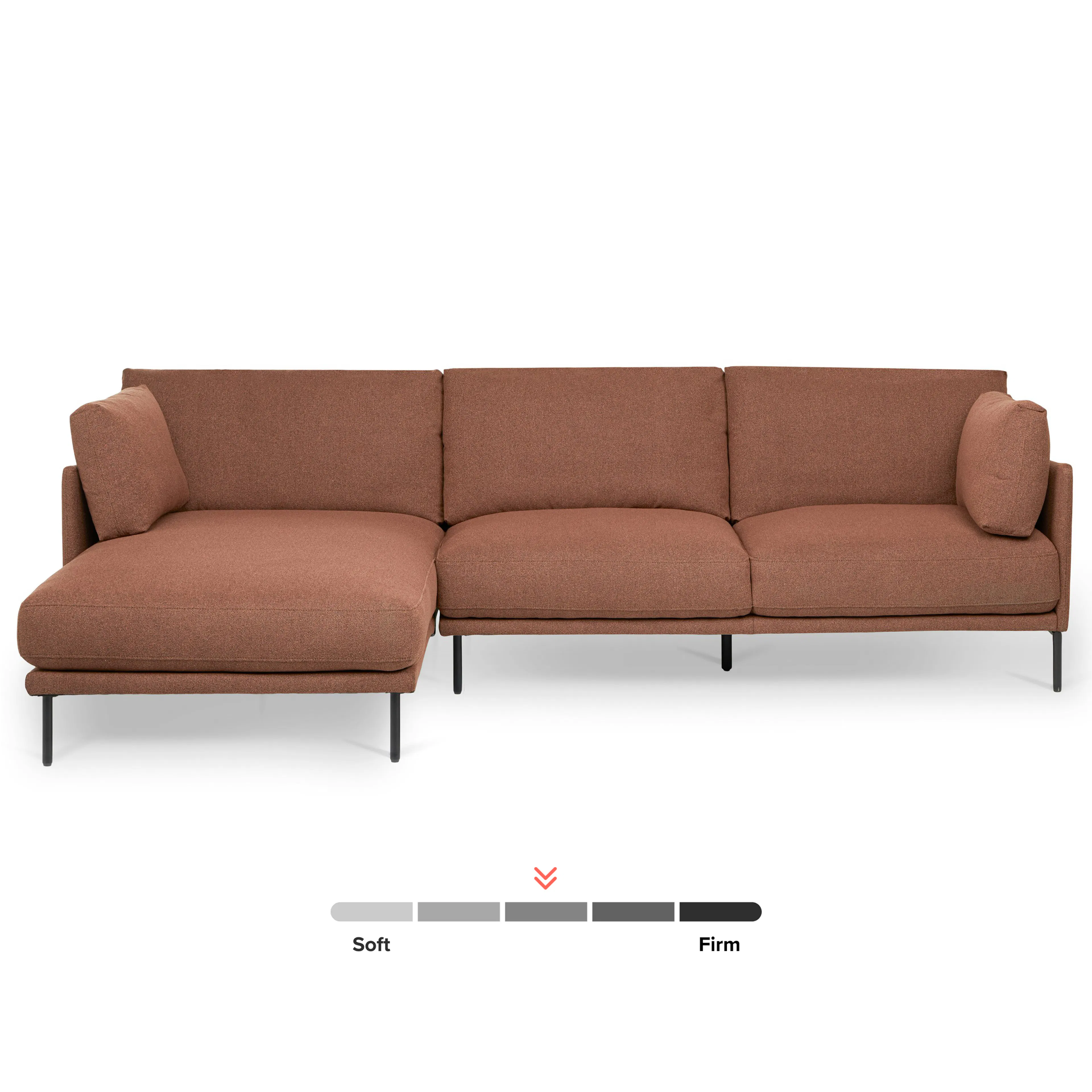 Olsen 110" Left Sectional - Ratine Oxide