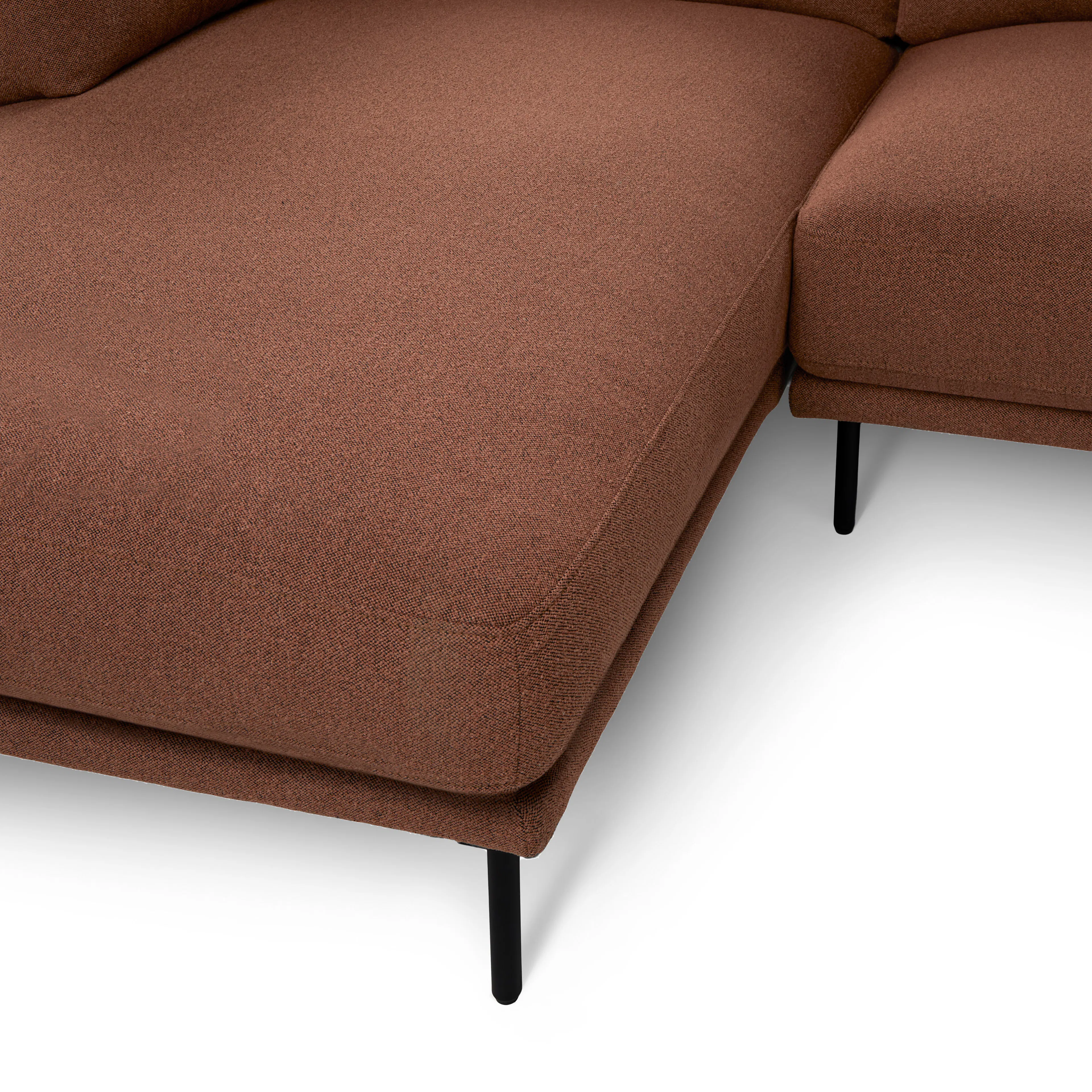 Olsen 110" Left Sectional - Ratine Oxide