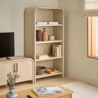Faydra 34.5" Bookcase - Natural Ash