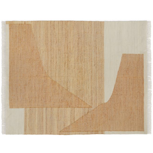 Arizona Patterned Brown and White Rug, 8 x 10 | Article