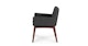 Chantel Licorice Dining Armchair - Gallery View 4 of 12.