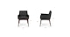 Chantel Licorice Dining Armchair - Gallery View 12 of 12.