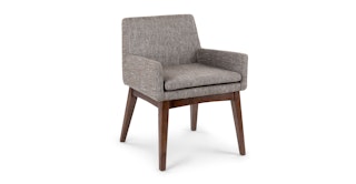 Chanel Volcanic Gray Dining Armchair