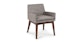 Chantel Volcanic Gray Dining Armchair - Gallery View 1 of 12.