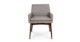 Chanel Volcanic Gray Dining Armchair - Gallery View 3 of 12.