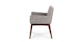Chantel Volcanic Gray Dining Armchair - Gallery View 4 of 12.
