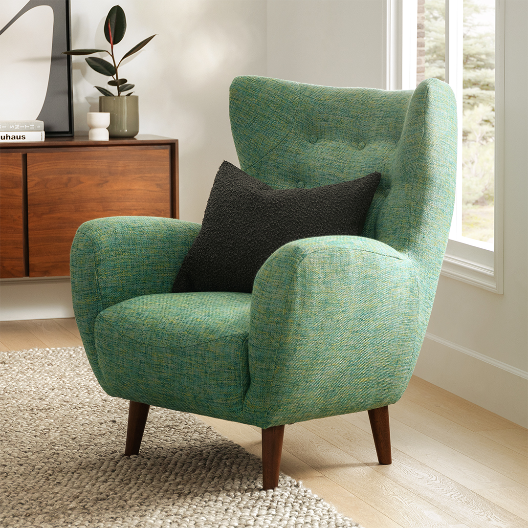 Mod blueberry armchair sales