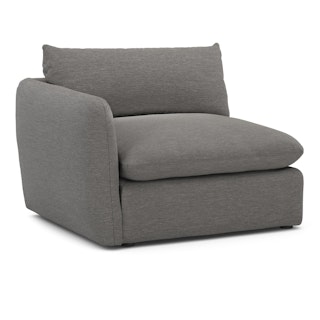 Leigh 46" Left Arm Module - Silver Gray