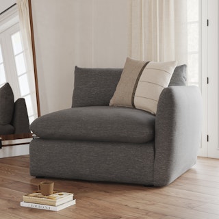 Leigh 46" Right Arm Module - Silver Gray