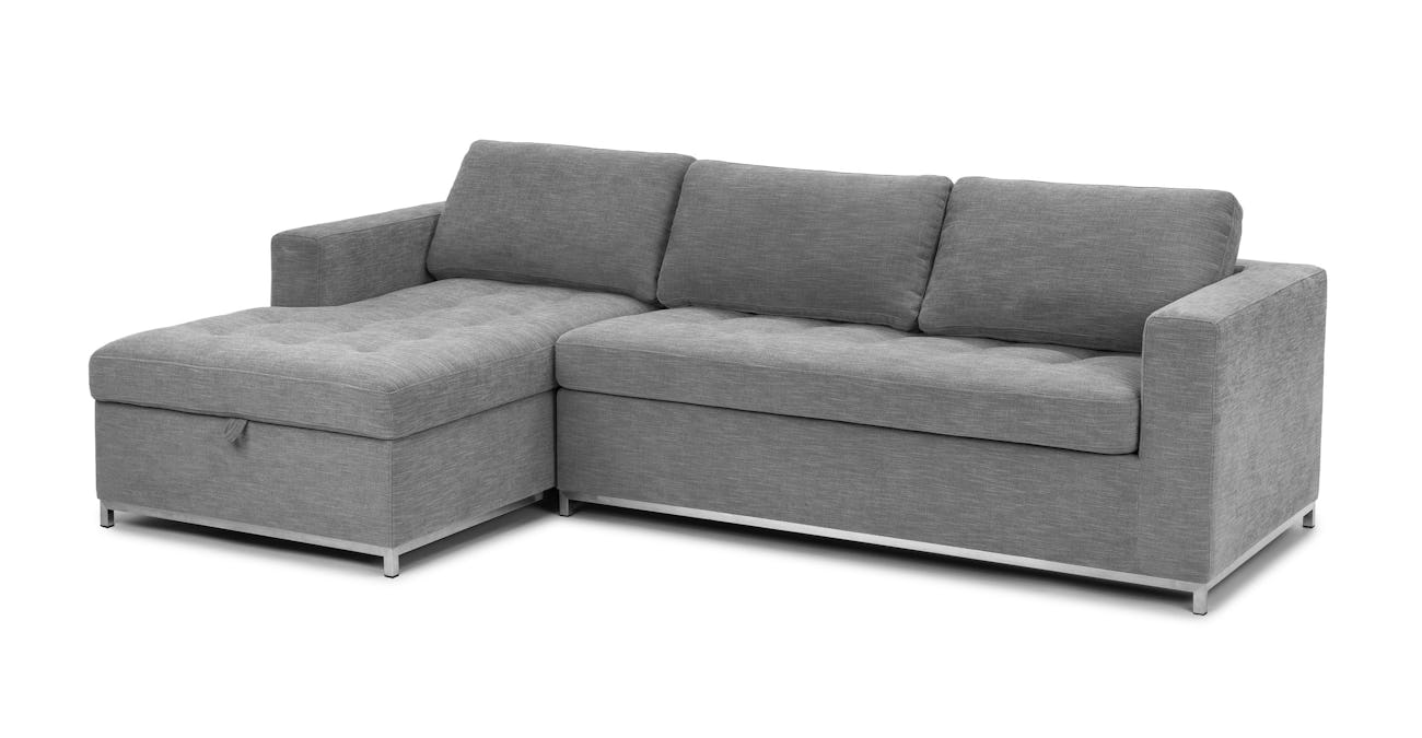 Soma Dawn Gray Left Sofa Bed