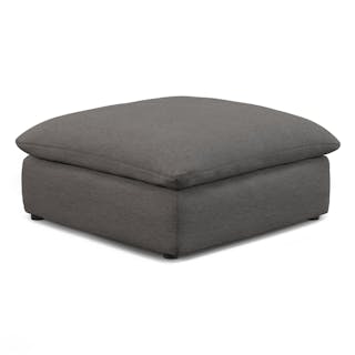 Leigh 41" Ottoman - Silver Gray