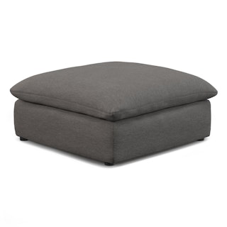 Leigh 41" Ottoman - Silver Gray
