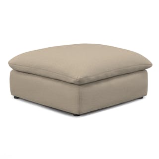 Leigh 41" Ottoman - Silver Taupe