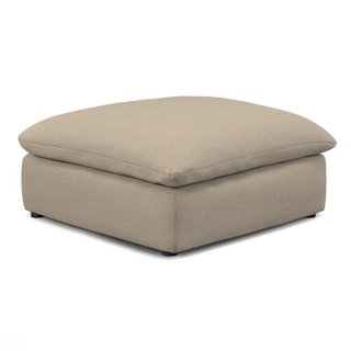 Leigh 41" Ottoman - Silver Taupe