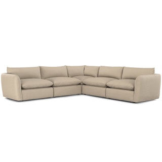 Leigh Silver Taupe Corner Sectional