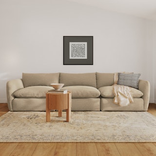 Leigh Silver Taupe 132" Modular Sofa