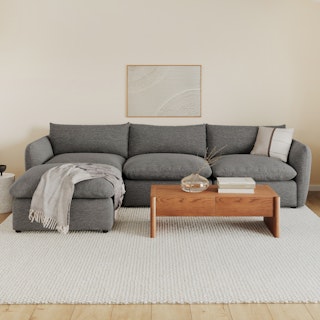 Leigh Silver Gray Reversible Sectional