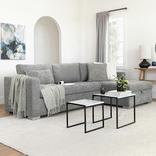 Soma Dawn Gray Right Sleeper Sectional