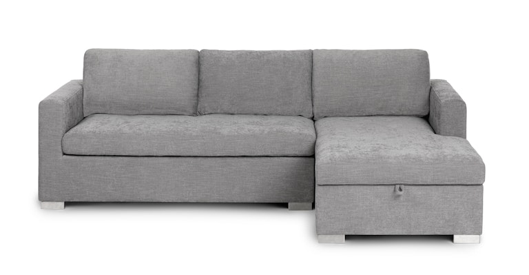 Soma Dawn Gray Right Sleeper Sectional - Primary View 1 of 17 (Open Fullscreen View).