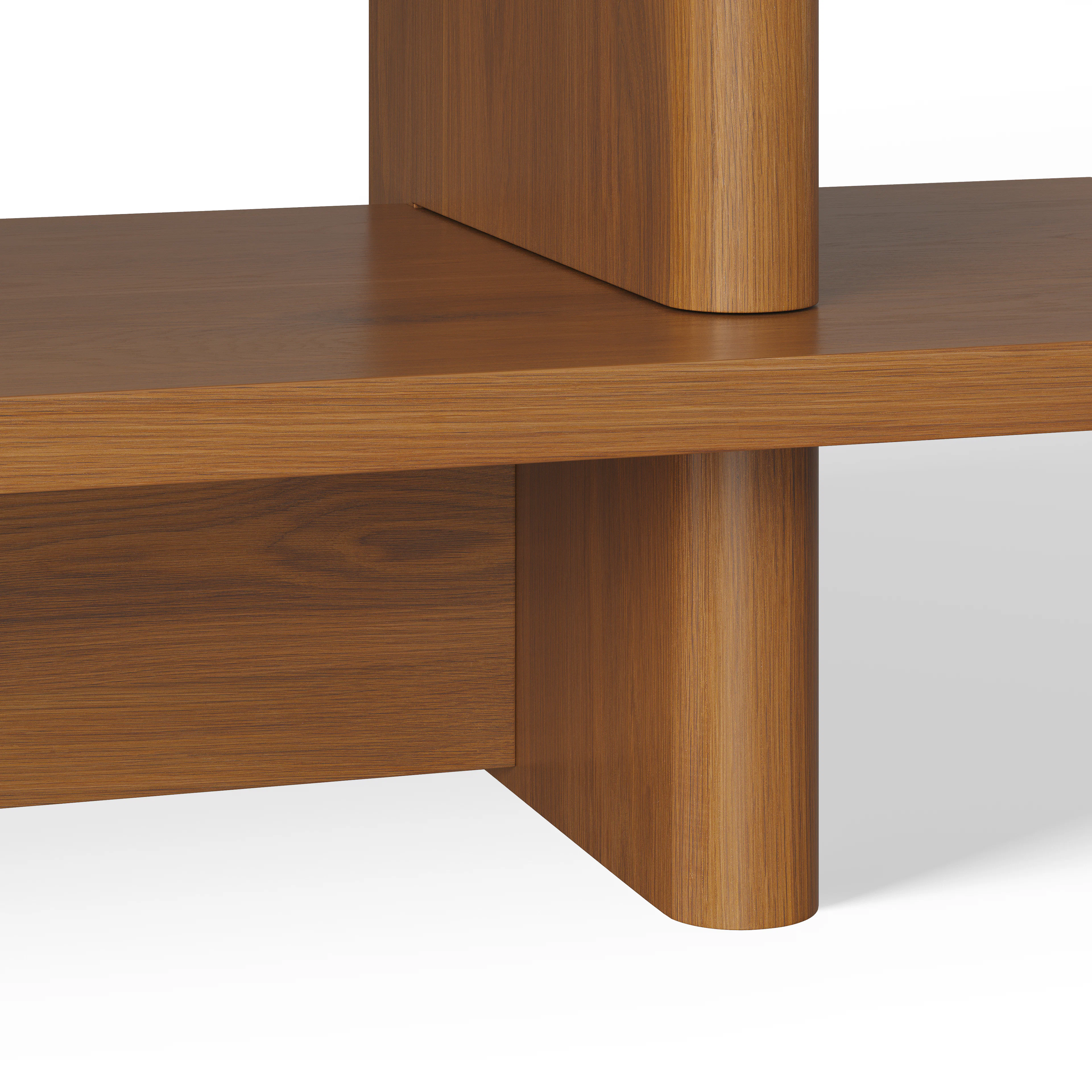 Torme 48" Bookcase, Tall - Smoked Oak