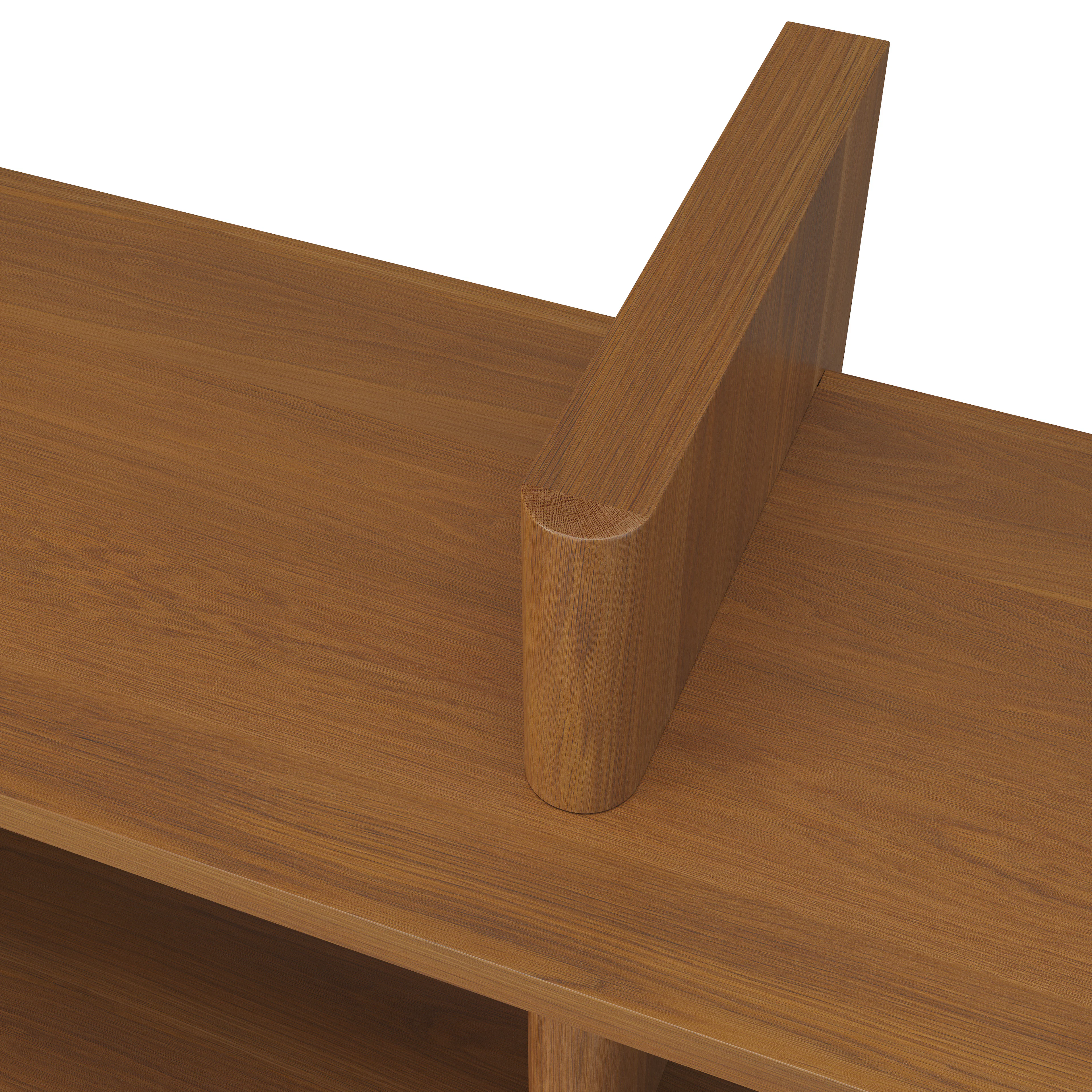 Torme 48" Bookcase, Tall - Smoked Oak