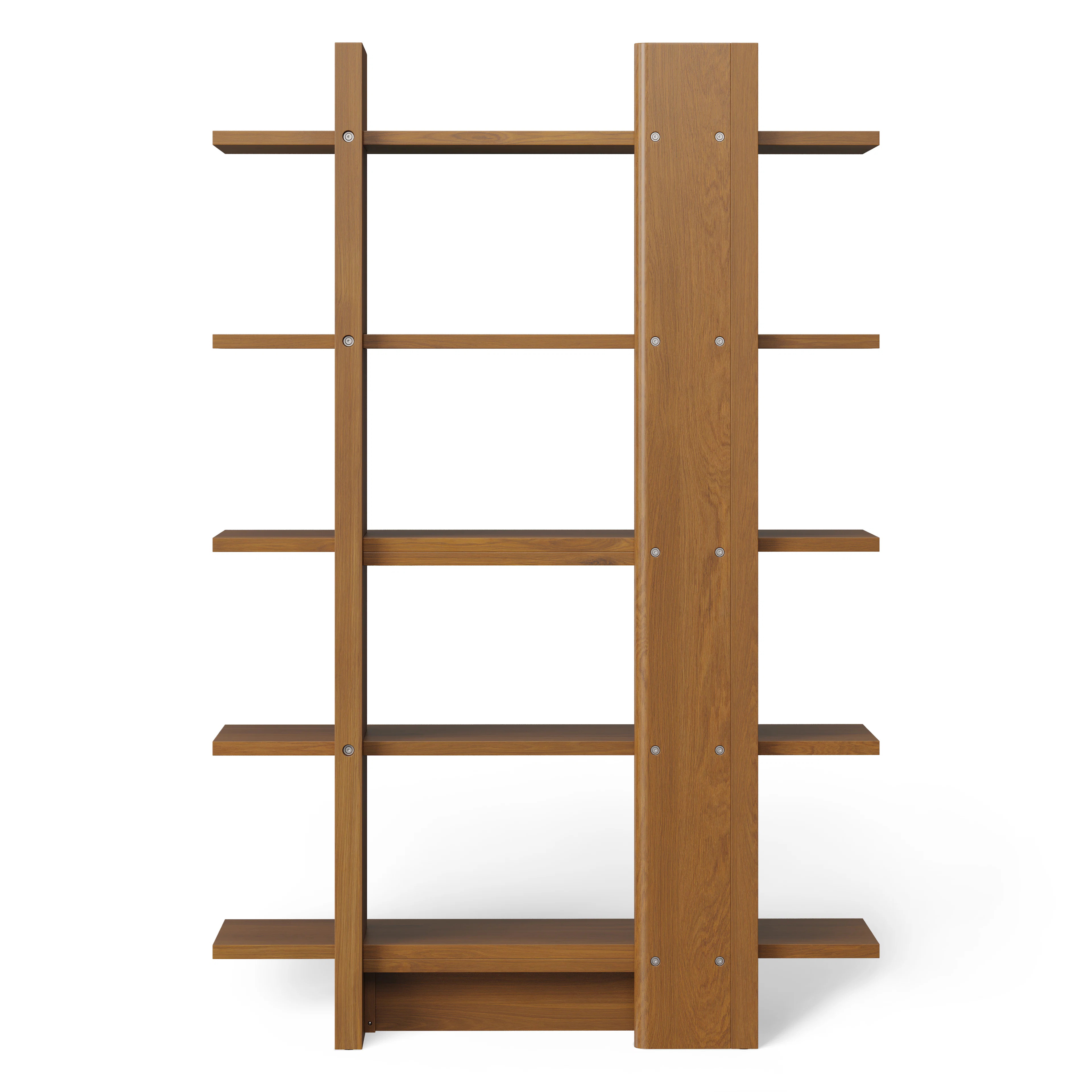 Torme 48" Bookcase, Tall - Smoked Oak