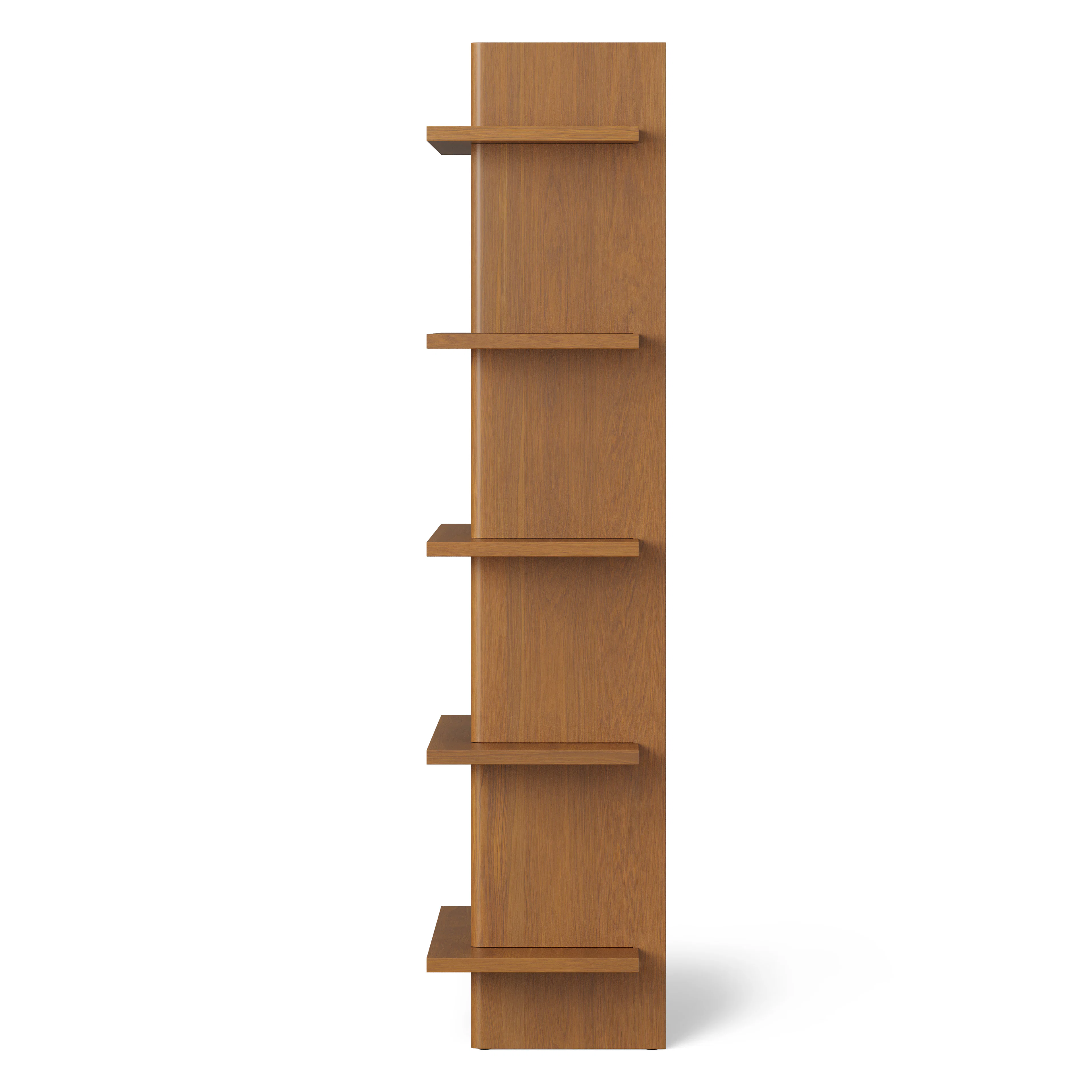 Torme 48" Bookcase, Tall - Smoked Oak
