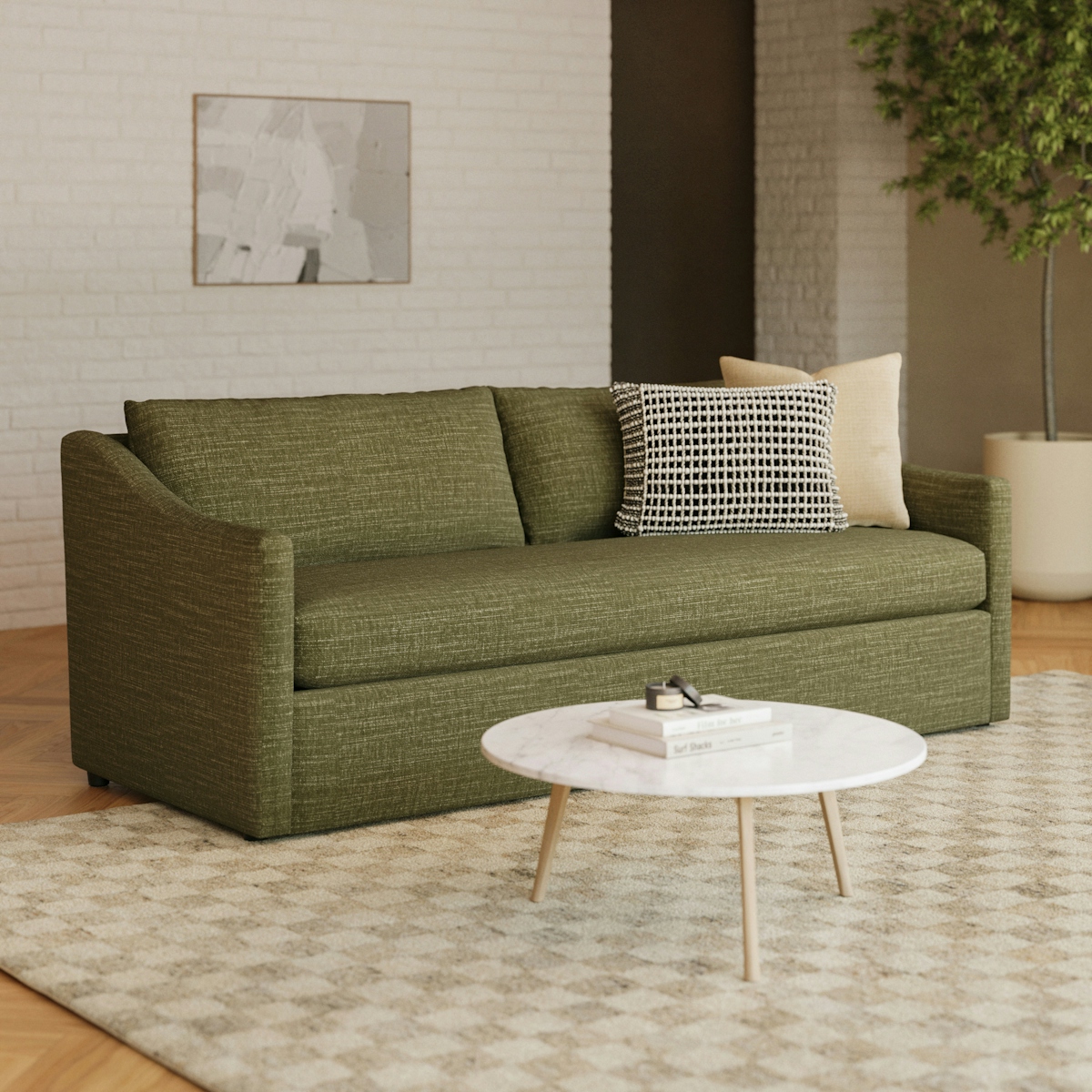 Landry Napa Moss Sofa Article