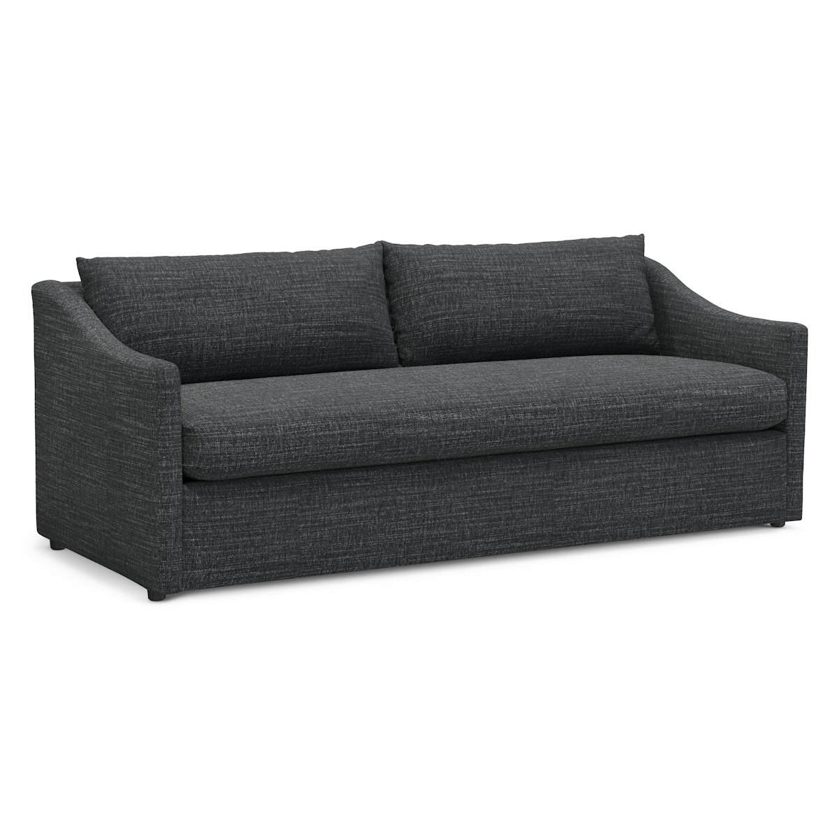 Landry Charcoal Gray Sofa Bed, Linenblend Performance Fabric Article
