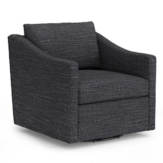 Landry 32.25" Swivel Lounge Chair - Napa Charcoal