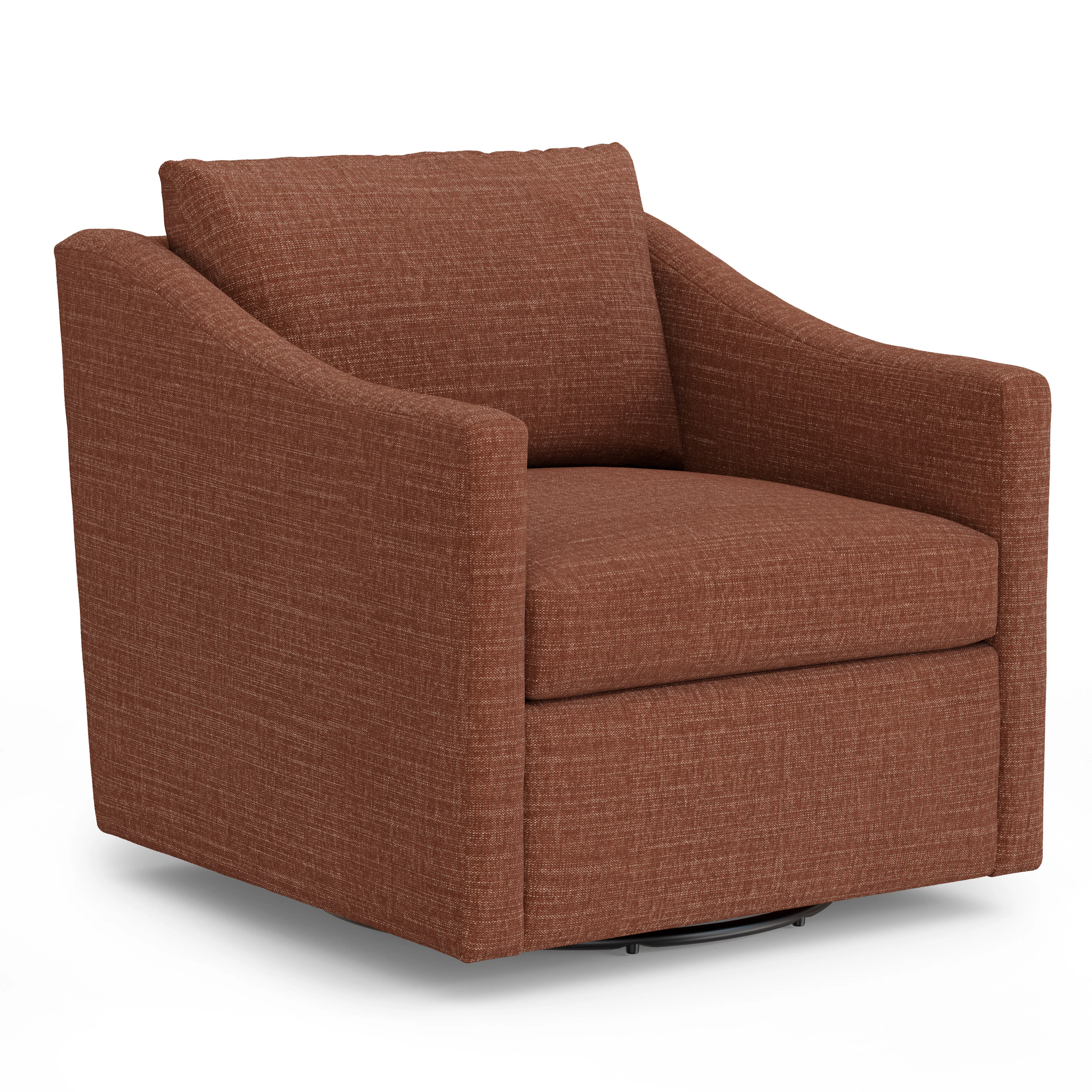 Landry 32.25" Swivel Lounge Chair - Napa Rust