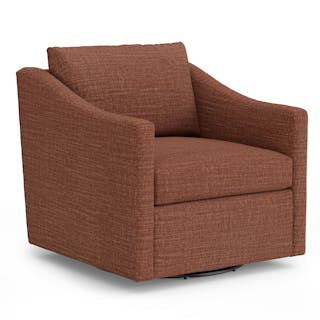 Landry 32.25" Swivel Lounge Chair - Napa Rust