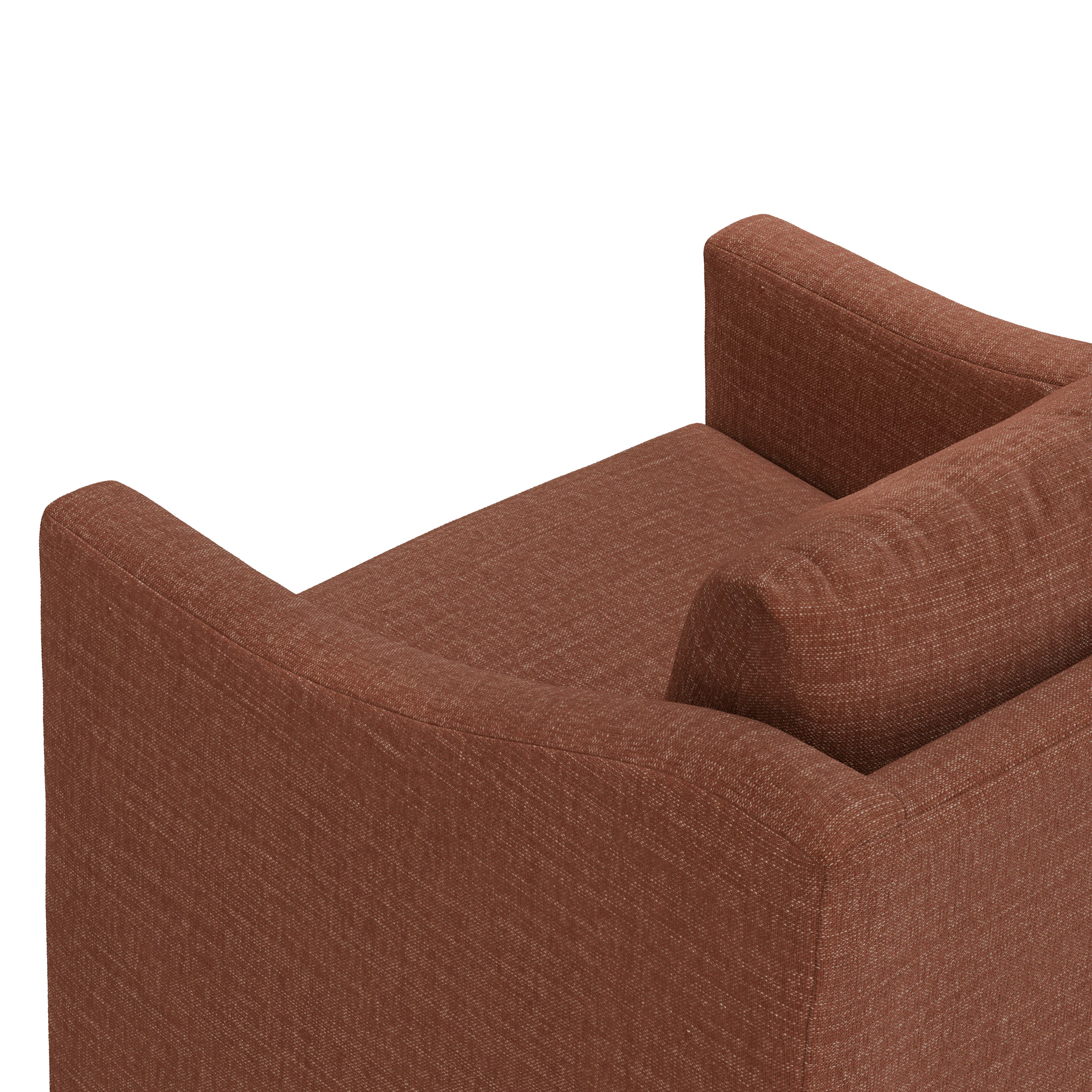 Landry 32.25" Swivel Lounge Chair - Napa Rust