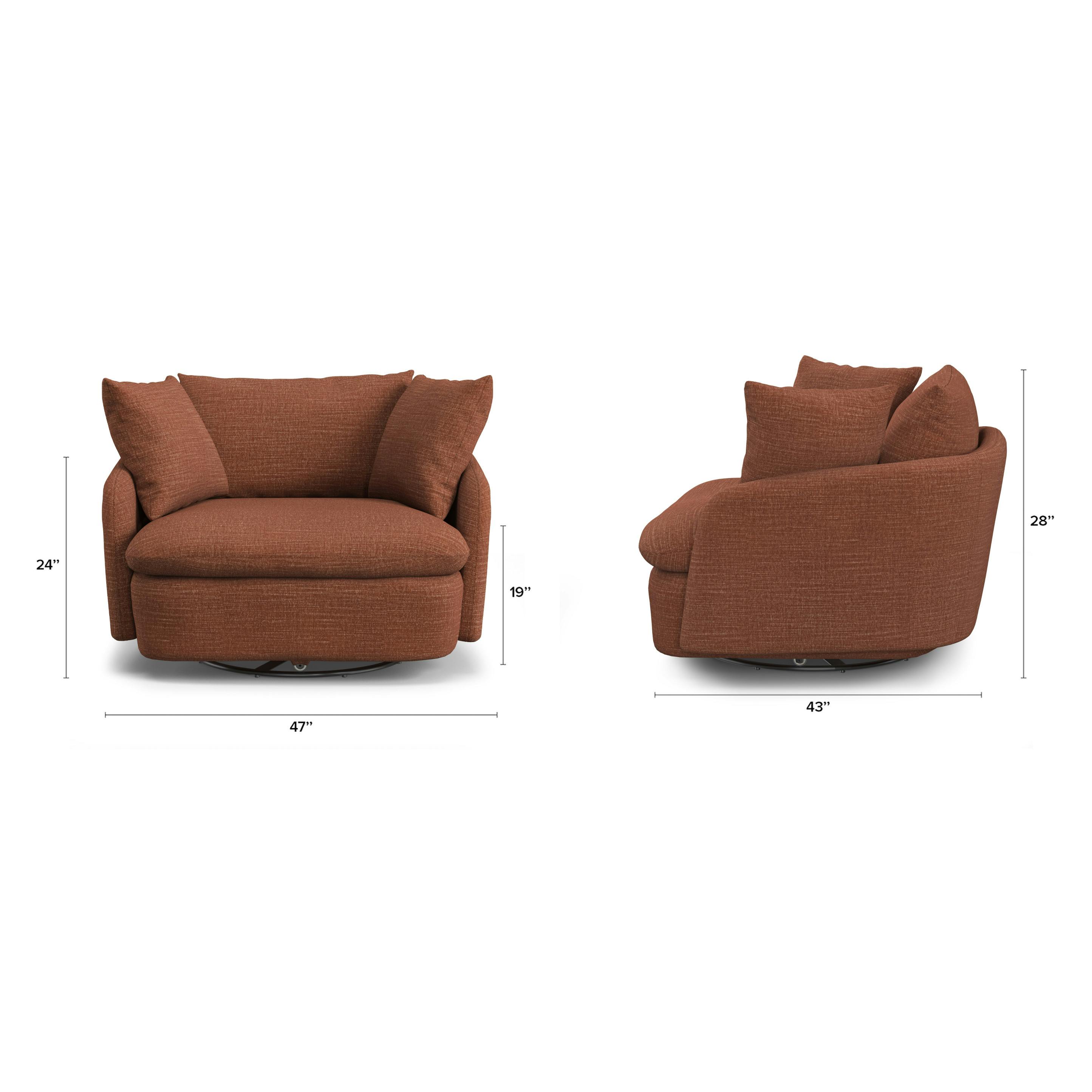 Article Leigh Swivel Lounge Chair - Thumbnail 5