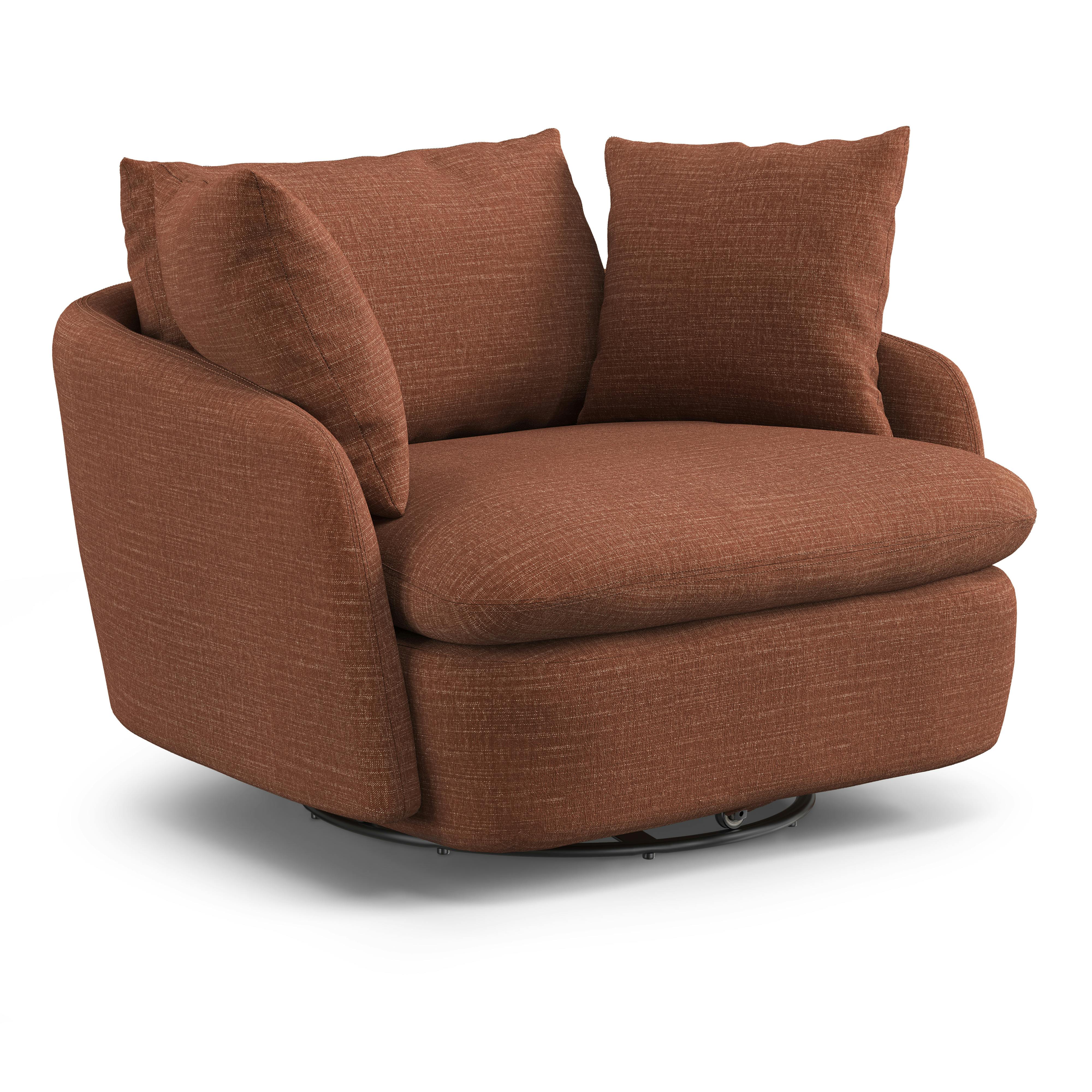 Leigh Napa Rust Grand Swivel Chair | Article