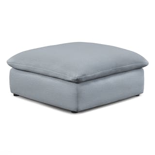 Leigh 41" Ottoman - Silver Light Blue