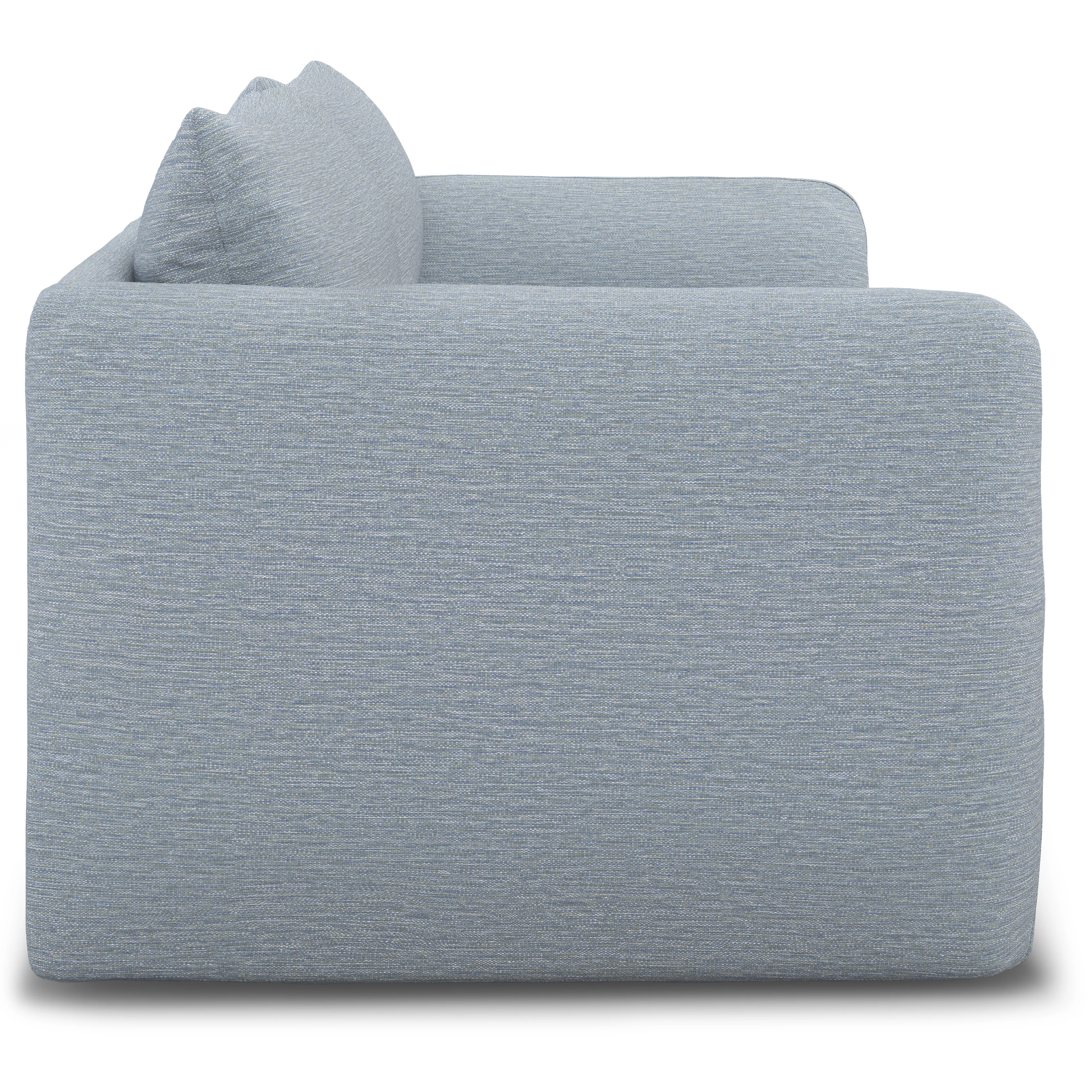 Leigh 92" Modular Sofa in Silver Light Blue | Stylish & Durable