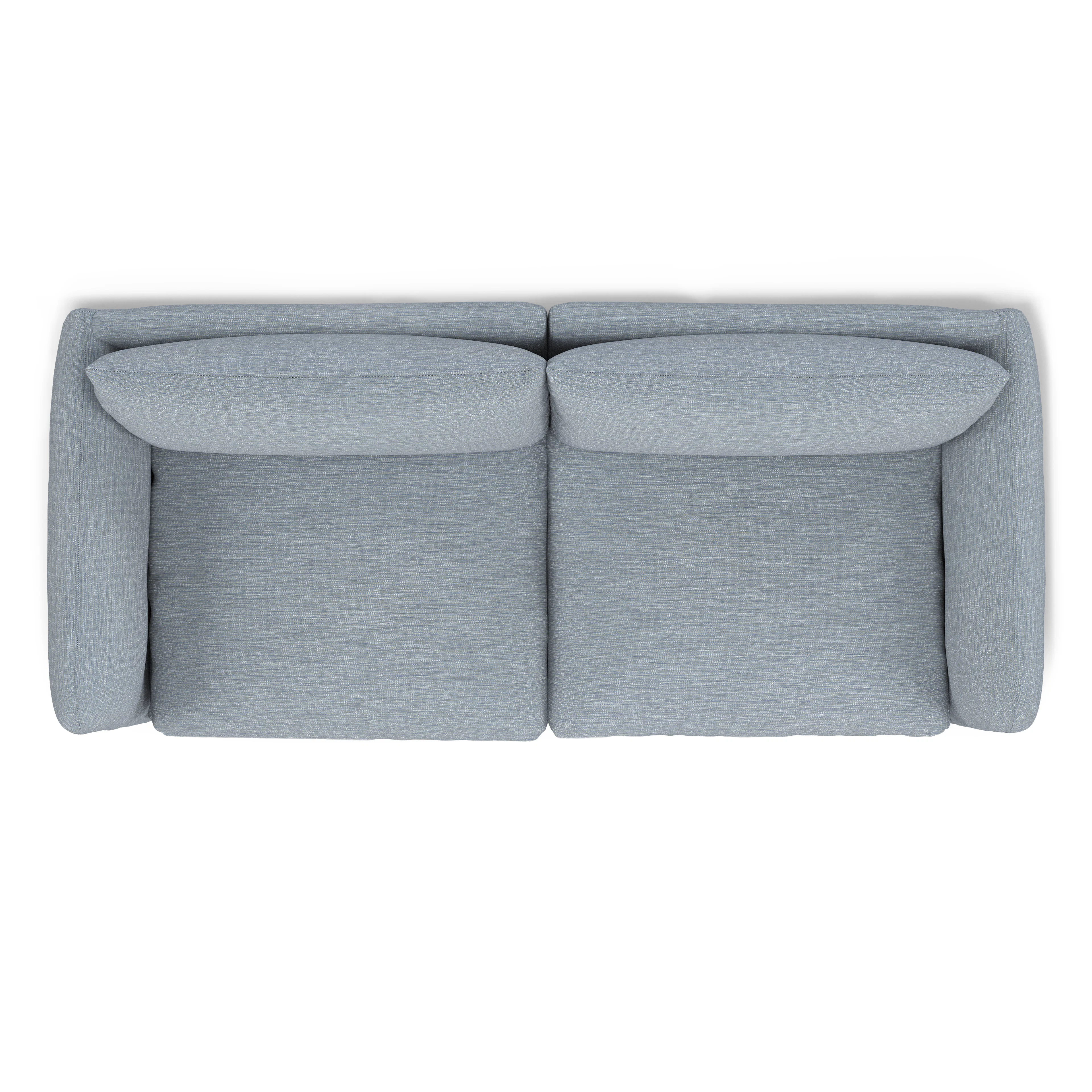 Leigh 92" Modular Sofa in Silver Light Blue | Stylish & Durable