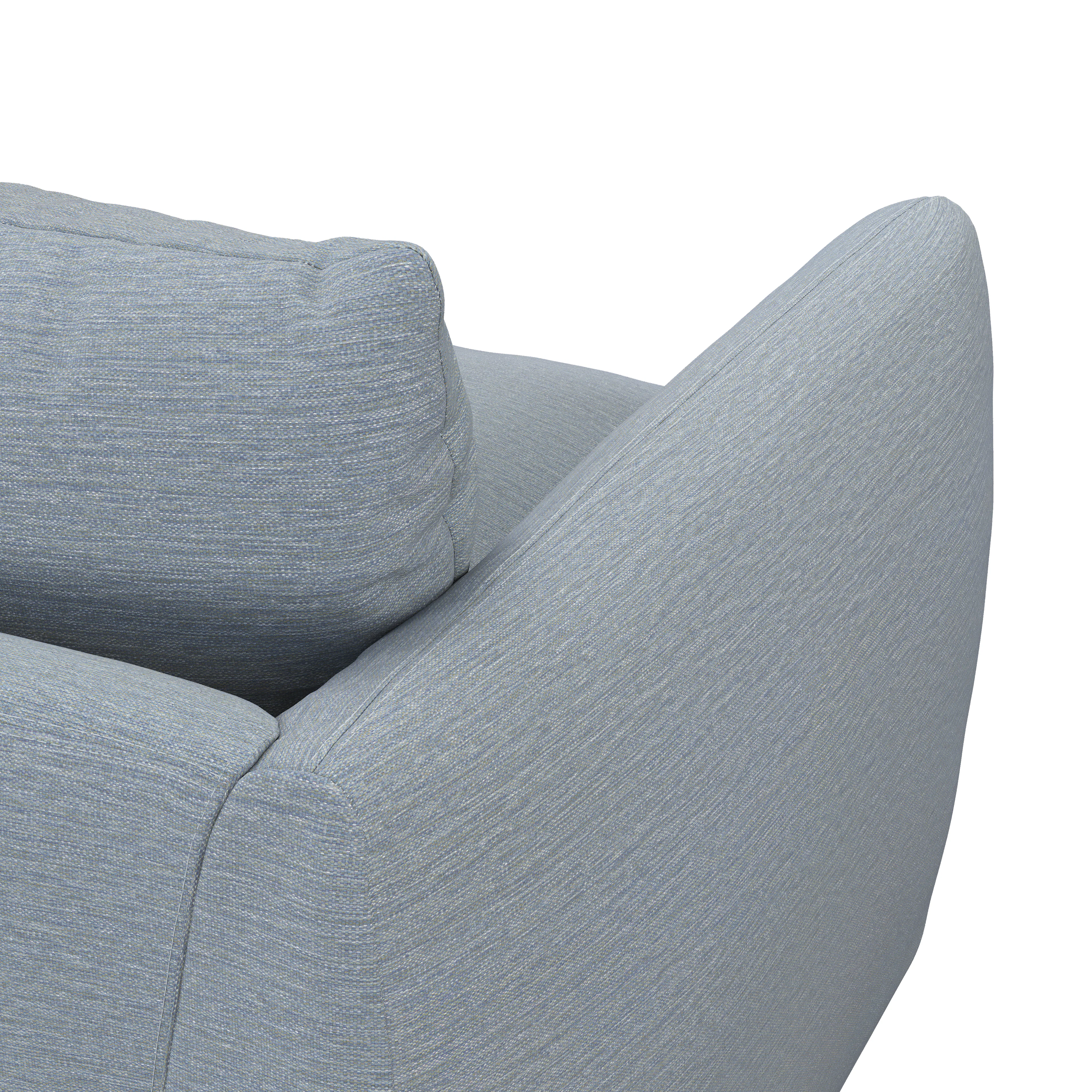 Leigh 92" Modular Sofa in Silver Light Blue | Stylish & Durable