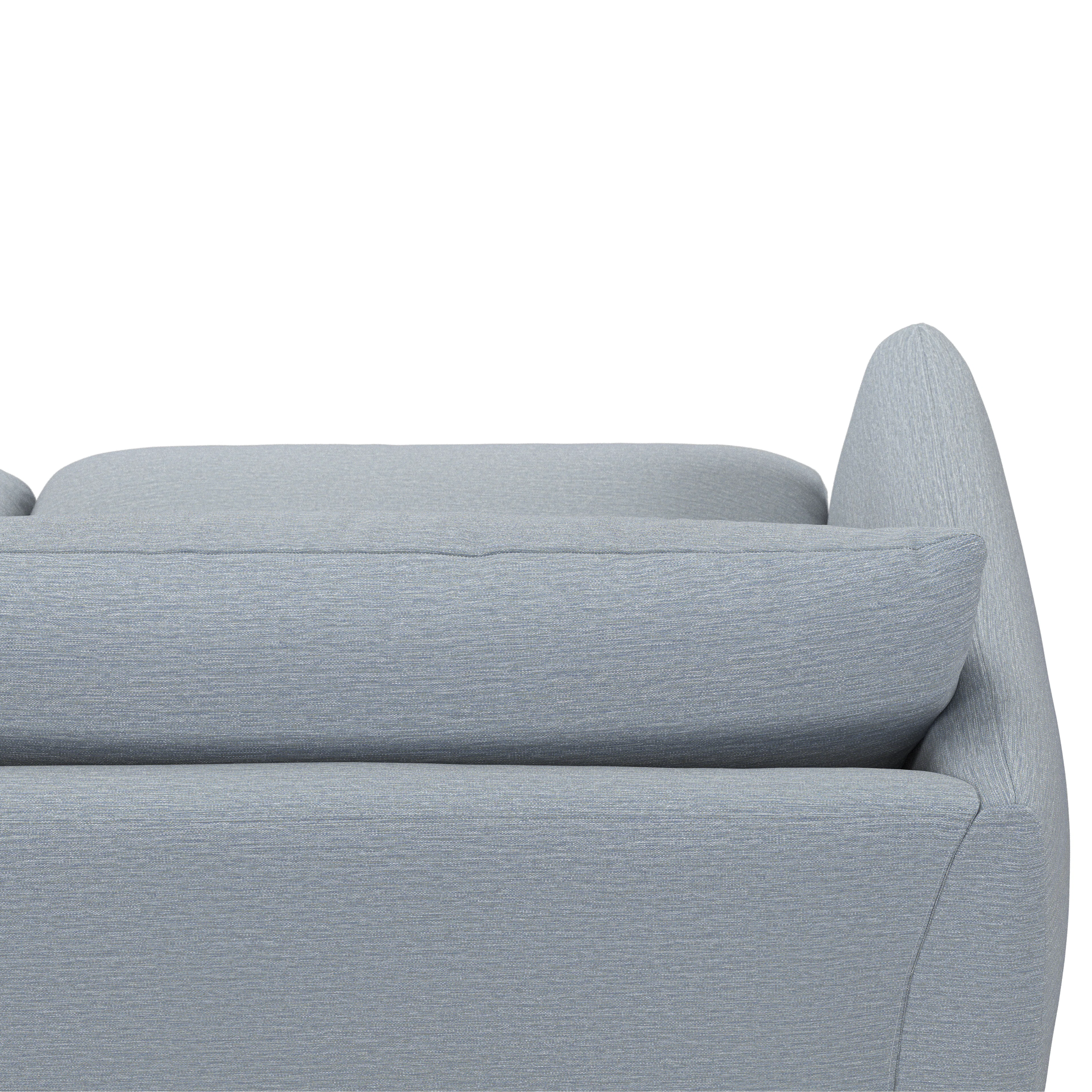 Leigh 92" Modular Sofa in Silver Light Blue | Stylish & Durable