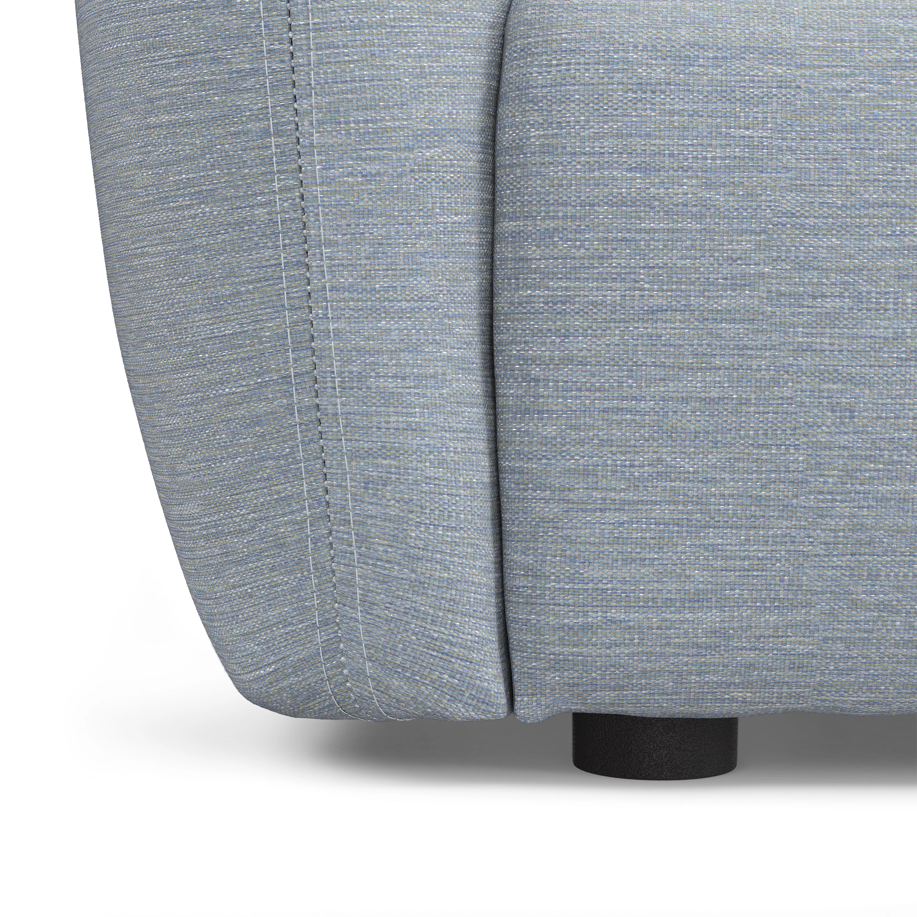 Leigh 92" Modular Sofa in Silver Light Blue | Stylish & Durable