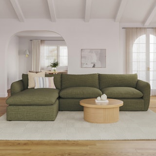 Leigh 131.5" Modular Sectional - Napa Moss