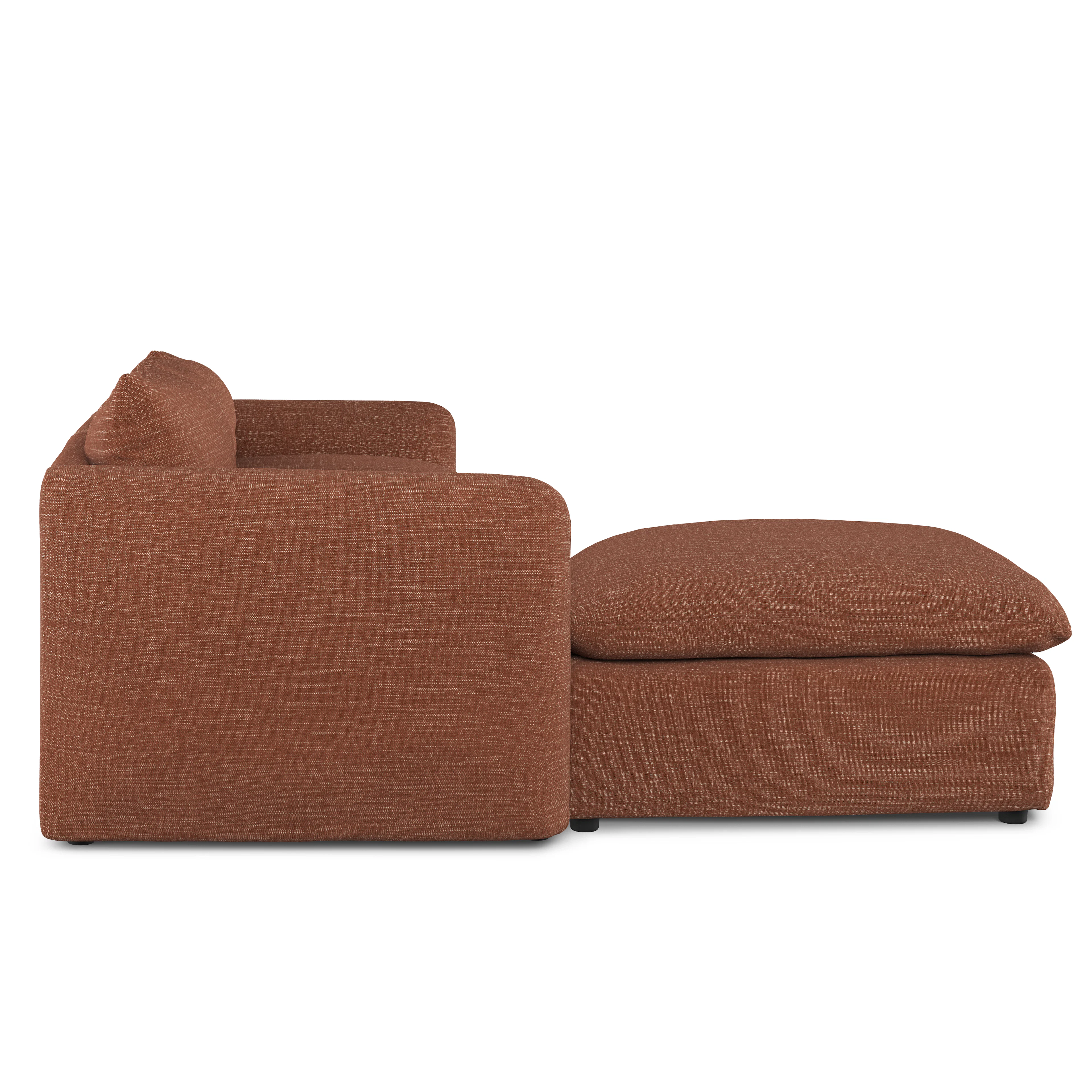 Leigh 131.5" Modular Sectional Sofa - Napa Rust