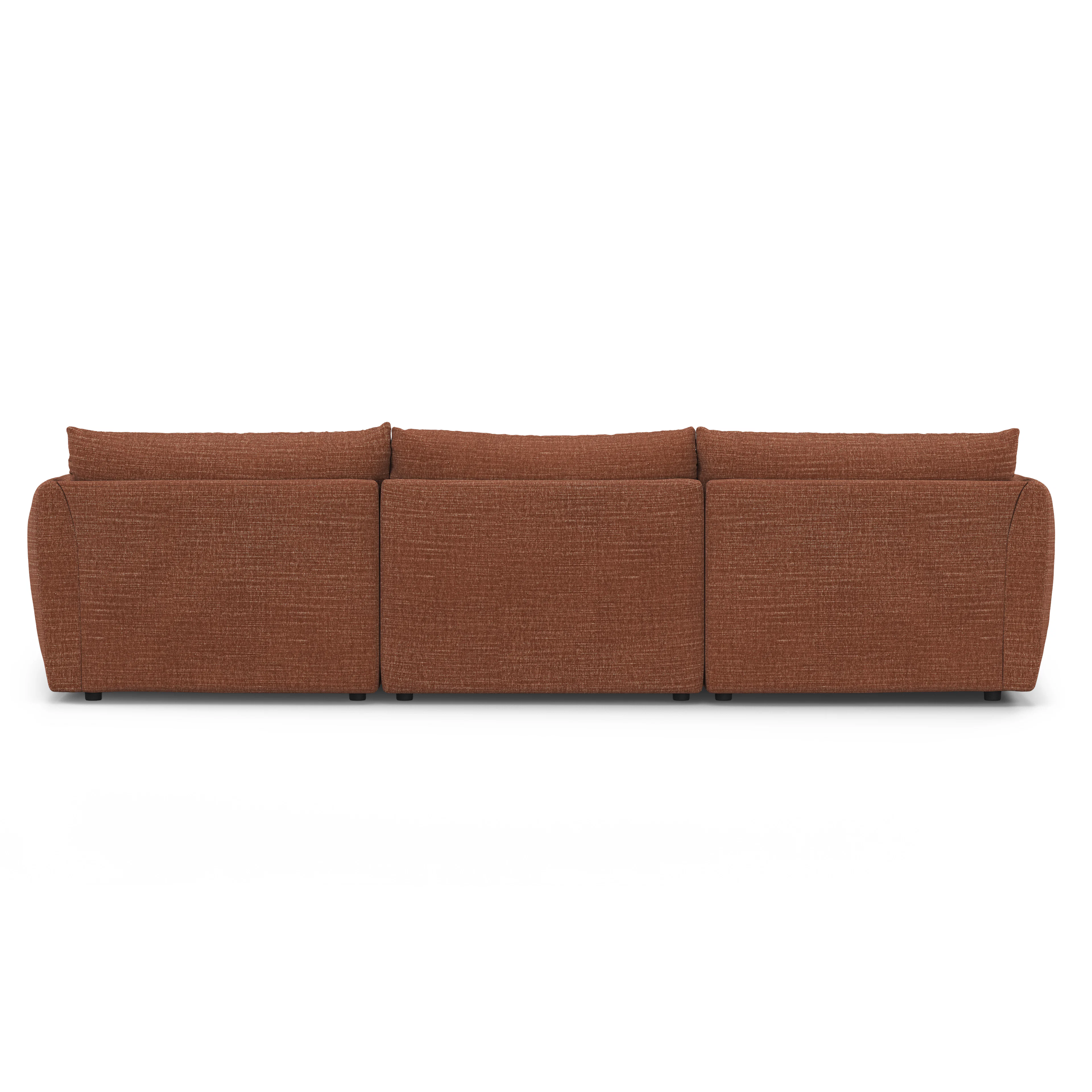 Leigh 131.5" Modular Sectional Sofa - Napa Rust