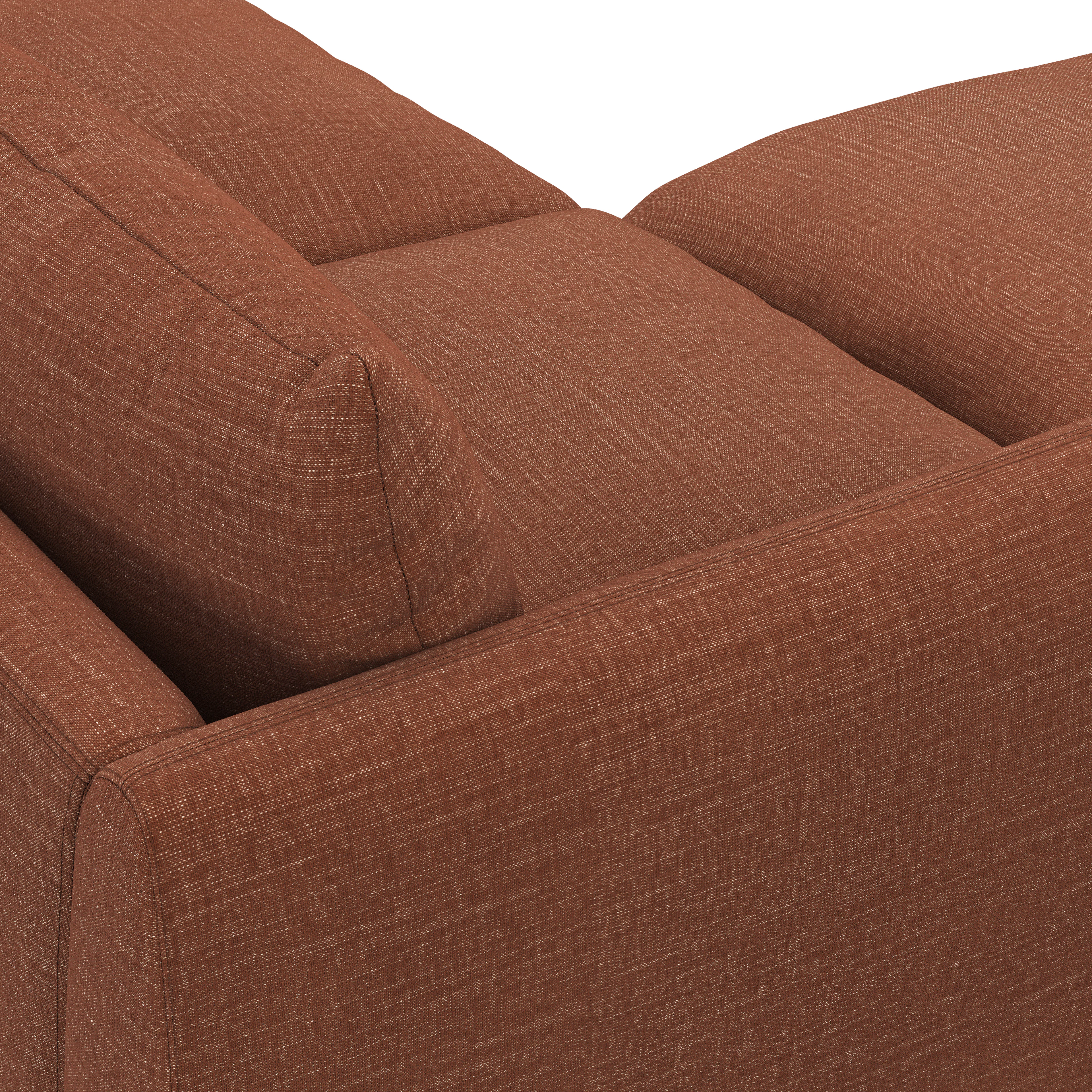 Leigh 131.5" Modular Sectional Sofa - Napa Rust
