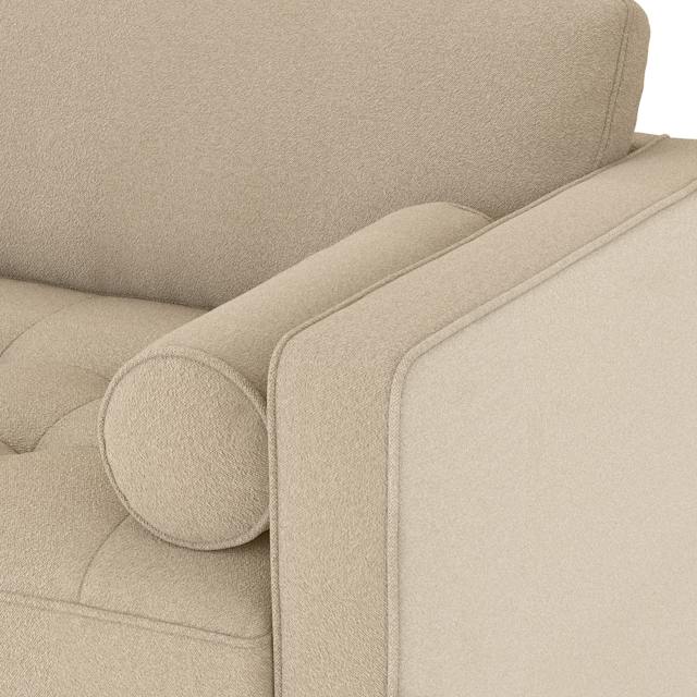 Sven Ratine Buff Tufted Fold-out Sofa Bed | Article