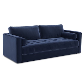 Sven Plush Cascadia Blue Sofa Bed