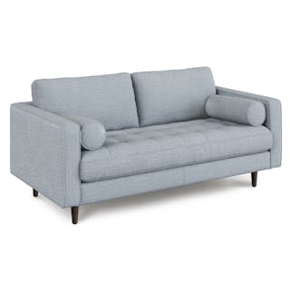 Sven 72" Tufted Loveseat - Silver Light Blue