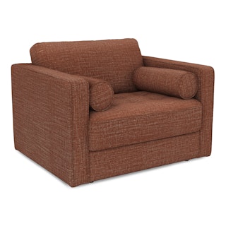 Sven 45.5" Tufted Sleeper Chair - Napa Rust