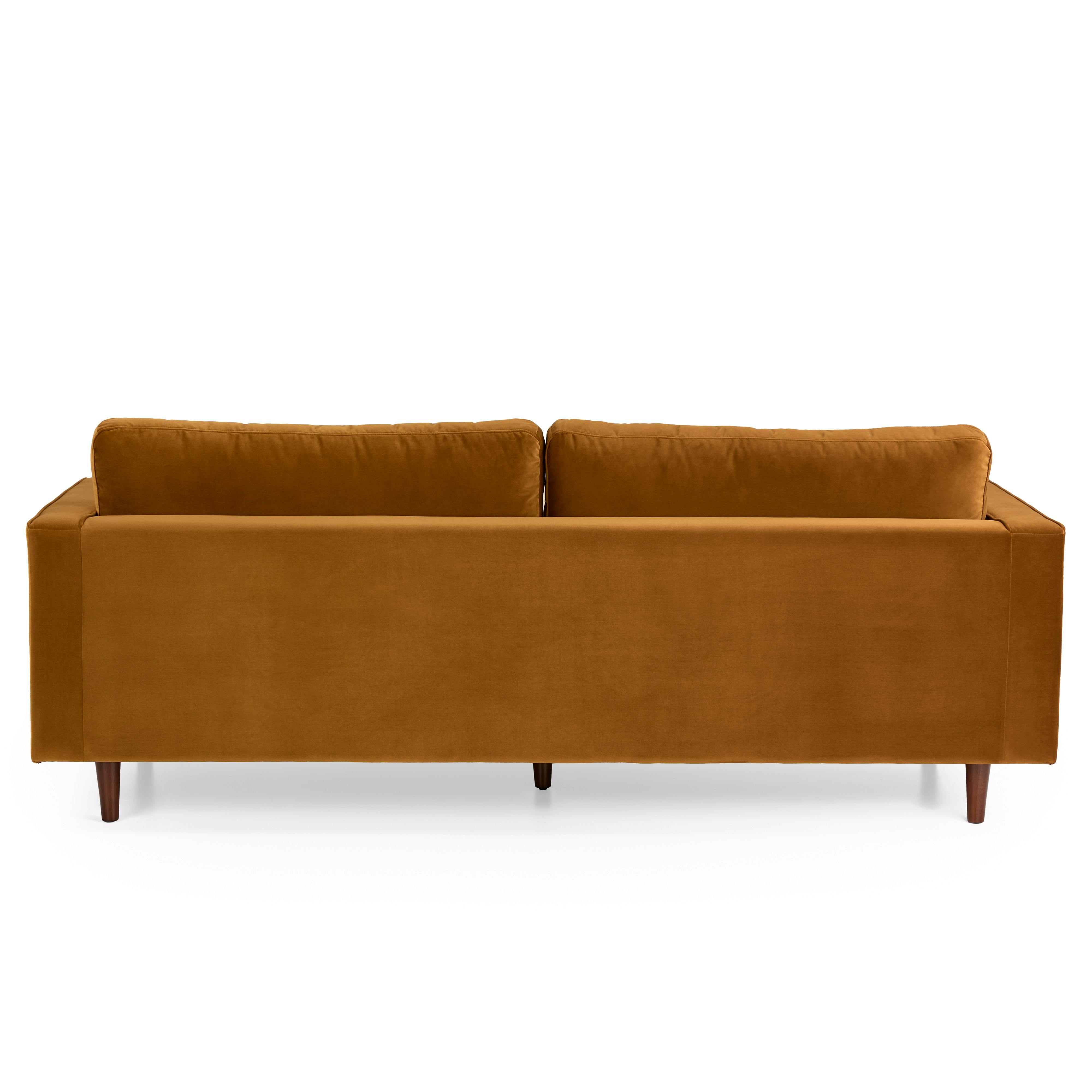 Sven Plush Pacific Ginger Tufted Velvet Sofa | Article
